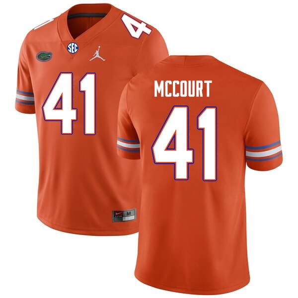 NCAA Florida Gators Alex McCourt Men's #41 Nike Orange Stitched Authentic College Football Jersey MTJ1164DL